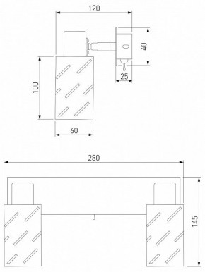 Бра Eurosvet Fente 20090/2 белый/хром в Набережных Челнах - naberezhnye-chelny.mebel24.online | фото 5