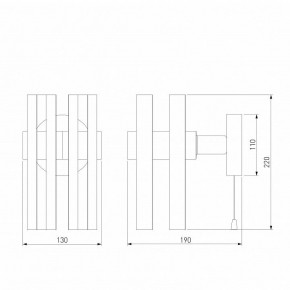 Бра Eurosvet Spada 70116/1 черный в Набережных Челнах - naberezhnye-chelny.mebel24.online | фото 4