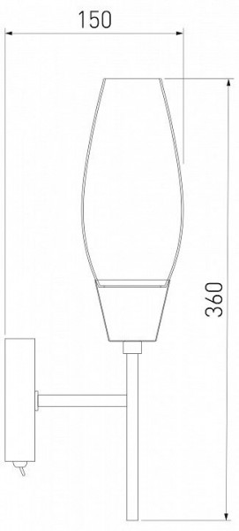 Бра Eurosvet Thalia 60140/1 сатин-никель в Набережных Челнах - naberezhnye-chelny.mebel24.online | фото 3
