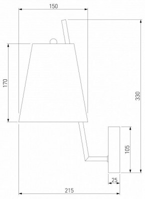 Бра Eurosvet Topanga 60173/1 латунь в Набережных Челнах - naberezhnye-chelny.mebel24.online | фото 5