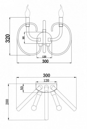 Бра Maytoni Atlanta MOD051WL-02TR в Набережных Челнах - naberezhnye-chelny.mebel24.online | фото 3