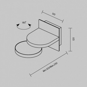 Бра Maytoni Flap MOD354WL-L12B3K в Набережных Челнах - naberezhnye-chelny.mebel24.online | фото 5