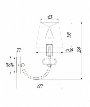 Бра Maytoni Roma ARM006WL-01G в Набережных Челнах - naberezhnye-chelny.mebel24.online | фото 3