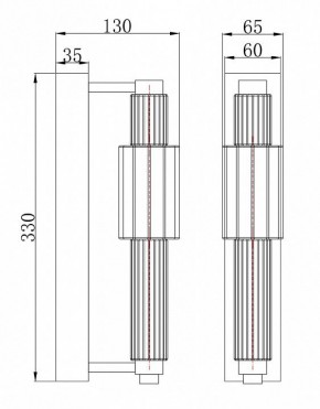 Бра Maytoni Verticale MOD308WL-L9CG3K в Набережных Челнах - naberezhnye-chelny.mebel24.online | фото 3