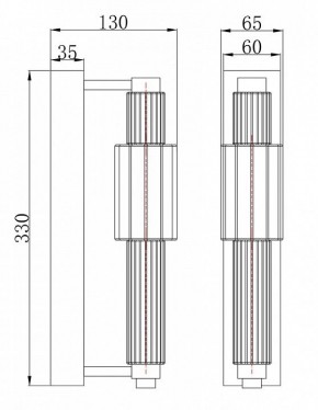 Бра Maytoni Verticale MOD308WL-L9CH3K в Набережных Челнах - naberezhnye-chelny.mebel24.online | фото 3