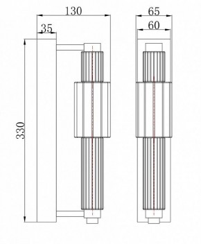 Бра Maytoni Verticale MOD308WL-L9GR3K в Набережных Челнах - naberezhnye-chelny.mebel24.online | фото 3