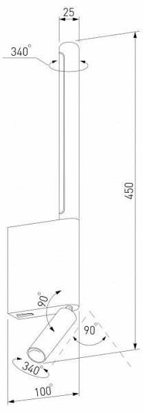 Бра с подсветкой Elektrostandard Sarca a066400 в Набережных Челнах - naberezhnye-chelny.mebel24.online | фото 5