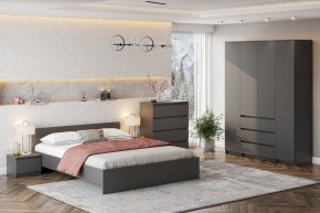 ДЕНВЕР Кровать 1600 (Графит серый) в Набережных Челнах - naberezhnye-chelny.mebel24.online | фото 4
