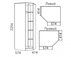 Детская Фанк Шкаф угловой Левый/Правый НМ 013.04-02 М в Набережных Челнах - naberezhnye-chelny.mebel24.online | фото 3