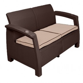 Диван Yalta Premium Sofa 2 Set (Ялта) шоколадный (+подушки под спину) в Набережных Челнах - naberezhnye-chelny.mebel24.online | фото 2