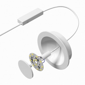 DK2700-WH Встраиваемый светильник, IP 20, 7 Вт, LED 3000, белый, алюминий в Набережных Челнах - naberezhnye-chelny.mebel24.online | фото 5