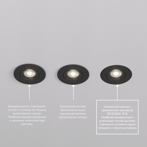 DK3020-BK Встраиваемый светильник, IP 20, 10 Вт, GU5.3, LED, черный, пластик в Набережных Челнах - naberezhnye-chelny.mebel24.online | фото 6