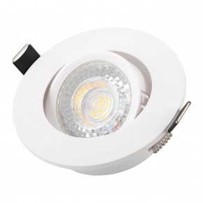 DK3020-WH Встраиваемый светильник, IP 20, 10 Вт, GU5.3, LED, белый, пластик в Набережных Челнах - naberezhnye-chelny.mebel24.online | фото 2
