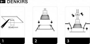 DK3021-BK Встраиваемый светильник, IP 20, 10 Вт, GU5.3, LED, черный, пластик в Набережных Челнах - naberezhnye-chelny.mebel24.online | фото 5