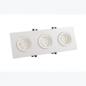 DK3023-WH Встраиваемый светильник, IP 20, 10 Вт, GU5.3, LED, белый, пластик в Набережных Челнах - naberezhnye-chelny.mebel24.online | фото 2