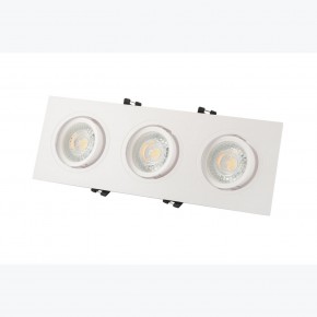 DK3023-WH Встраиваемый светильник, IP 20, 10 Вт, GU5.3, LED, белый, пластик в Набережных Челнах - naberezhnye-chelny.mebel24.online | фото 3