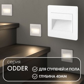 DK3050-WH Светильник встраиваемый в стену, IP 20, LED 3000, 1 Вт, белый, пластик в Набережных Челнах - naberezhnye-chelny.mebel24.online | фото 5