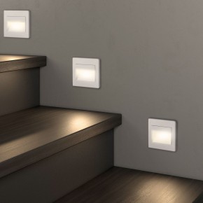 DK3050-WH Светильник встраиваемый в стену, IP 20, LED 3000, 1 Вт, белый, пластик в Набережных Челнах - naberezhnye-chelny.mebel24.online | фото 6