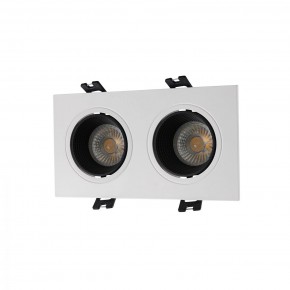 DK3072-WH+BK Встраиваемый светильник, IP 20, 10 Вт, GU5.3, LED, белый/черный, пластик в Набережных Челнах - naberezhnye-chelny.mebel24.online | фото 1