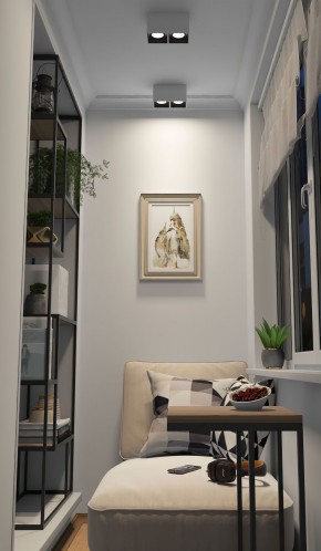 DK3085-WB+WH Светильник накладной IP 20, 10 Вт, GU5.3, LED, бело-черный/белый, пластик в Набережных Челнах - naberezhnye-chelny.mebel24.online | фото 2