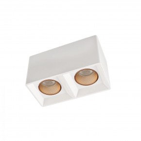 DK3085-WH+BR Светильник накладной IP 20, 10 Вт, GU5.3, LED, белый/бронзовый, пластик в Набережных Челнах - naberezhnye-chelny.mebel24.online | фото 1