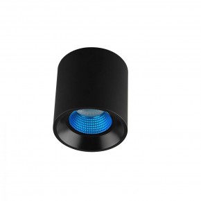 DK3090-BK+CY Светильник накладной IP 20, 10 Вт, GU5.3, LED, черный/голубой, пластик в Набережных Челнах - naberezhnye-chelny.mebel24.online | фото