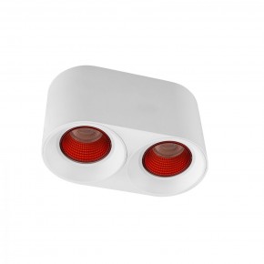 DK3096-WH+RD Светильник накладной IP 20, 10 Вт, GU5.3, LED, белый/красный, пластик в Набережных Челнах - naberezhnye-chelny.mebel24.online | фото 1