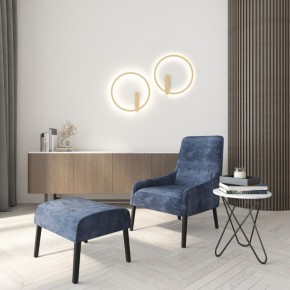 DK5035-SG Бра ROUND со светодиодом, IP20, 24W, 3000/4000/6500K, матовое золото, алюминий в Набережных Челнах - naberezhnye-chelny.mebel24.online | фото