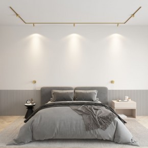 DK5072-SB Бра SHINE WALL со светодиодом, D104*H68, IP20, 3000К, 3W, RA?90, сатинированная латунь, алюминий в Набережных Челнах - naberezhnye-chelny.mebel24.online | фото 4
