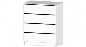 ЭЛЕГАНТ Комод 4 ящика (белый) в Набережных Челнах - naberezhnye-chelny.mebel24.online | фото