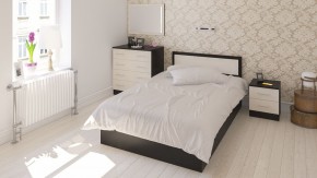Фиеста Кровать 1200, цвет венге/дуб лоредо, ШхГхВ 123,5х203,5х80 см., сп.м. 1200х2000 мм., без матраса, основание есть в Набережных Челнах - naberezhnye-chelny.mebel24.online | фото 5