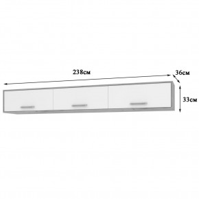 ФЛОРИДА Гостиная (модульная) дуб серый/белый в Набережных Челнах - naberezhnye-chelny.mebel24.online | фото 9