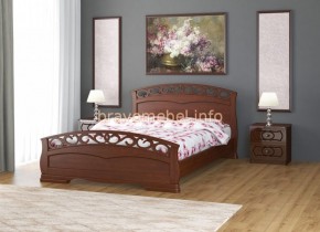 ГРАЦИЯ-1 Кровать из массива 1200 (Орех) в Набережных Челнах - naberezhnye-chelny.mebel24.online | фото