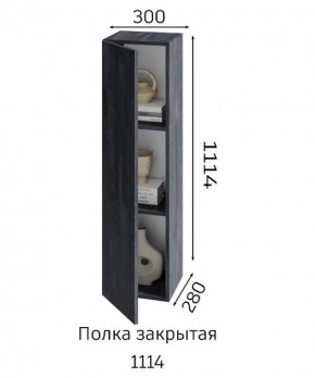 ХЛОЯ Гостиная (Дуб Вотан/Обсидиан) модульная в Набережных Челнах - naberezhnye-chelny.mebel24.online | фото 4