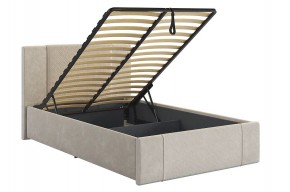 ХЛОЯ Кровать 1200 с ПМ (крем велюр) в Набережных Челнах - naberezhnye-chelny.mebel24.online | фото