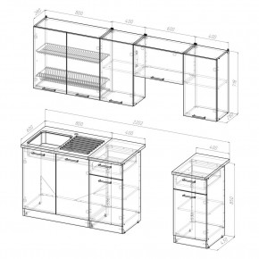 КИРА Кухонный гарнитур Компакт (2200 мм) в Набережных Челнах - naberezhnye-chelny.mebel24.online | фото 2