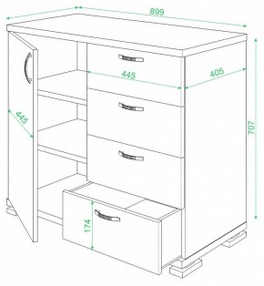 Комод Домино ТБ-4МН в Набережных Челнах - naberezhnye-chelny.mebel24.online | фото 2