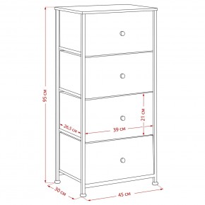 Комод Leset Линкс 4 ящика (МДФ) в Набережных Челнах - naberezhnye-chelny.mebel24.online | фото 12