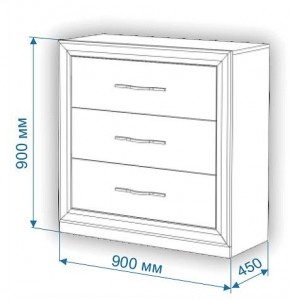 Комод Нобиле Км-90/45 в Набережных Челнах - naberezhnye-chelny.mebel24.online | фото 3