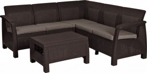 Комплект мебели угловой Корфу Релакс Сет (CORFU II RELAX SET) коричневый в Набережных Челнах - naberezhnye-chelny.mebel24.online | фото 2