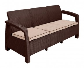 Комплект уличной мебели Yalta Premium Terrace Triple Set (Ялта) шоколадный (+подушки под спину) в Набережных Челнах - naberezhnye-chelny.mebel24.online | фото 3