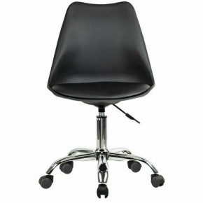 Кресло стул BRABIX "Eames MG-310 CH", хром, пластик черный, экокожа черная, 532925 в Набережных Челнах - naberezhnye-chelny.mebel24.online | фото 1