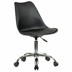 Кресло стул BRABIX "Eames MG-310 CH", хром, пластик черный, экокожа черная, 532925 в Набережных Челнах - naberezhnye-chelny.mebel24.online | фото 2