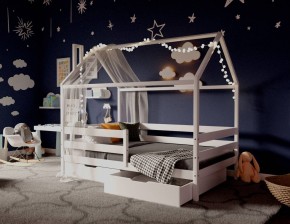 Кровать-домик 80*160 Белый в Набережных Челнах - naberezhnye-chelny.mebel24.online | фото