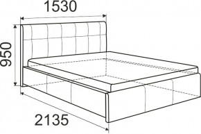 Кровать Изабелла с латами Newtone cacao 1400x2000 в Набережных Челнах - naberezhnye-chelny.mebel24.online | фото 5