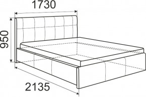 Кровать Изабелла с латами Newtone cacao 1400x2000 в Набережных Челнах - naberezhnye-chelny.mebel24.online | фото 6