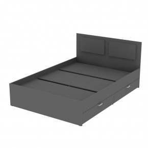 Кровать Ольга L35 (1400) 4 ящика (Графит) в Набережных Челнах - naberezhnye-chelny.mebel24.online | фото
