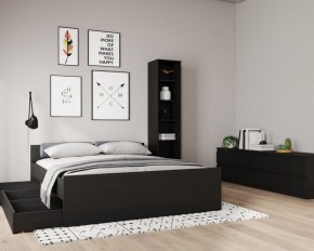Кровать ОРИОН двухспальная с ортопедическим основанием 180х200, цвет Дуб Венге в Набережных Челнах - naberezhnye-chelny.mebel24.online | фото 3