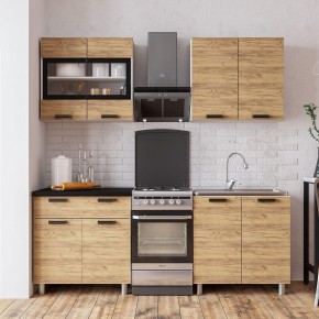 Кухня Крафт 1.6 (белый/крафт) в Набережных Челнах - naberezhnye-chelny.mebel24.online | фото
