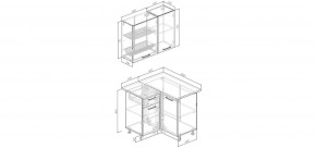 Кухонный гарнитур Белый Глянец 1000*1000 (Стол. 26мм) в Набережных Челнах - naberezhnye-chelny.mebel24.online | фото 2